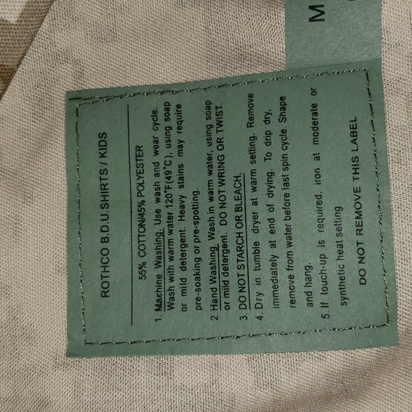 Rothco Kids BDU Shirt - Picture 3 of 5